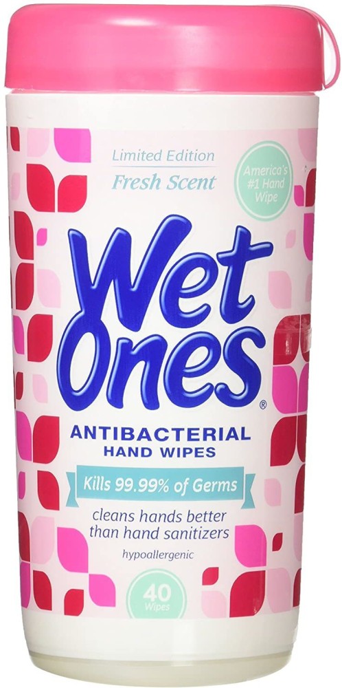  Wet Ones Antibacterial Wipes 40 Count (Value Pack of 6