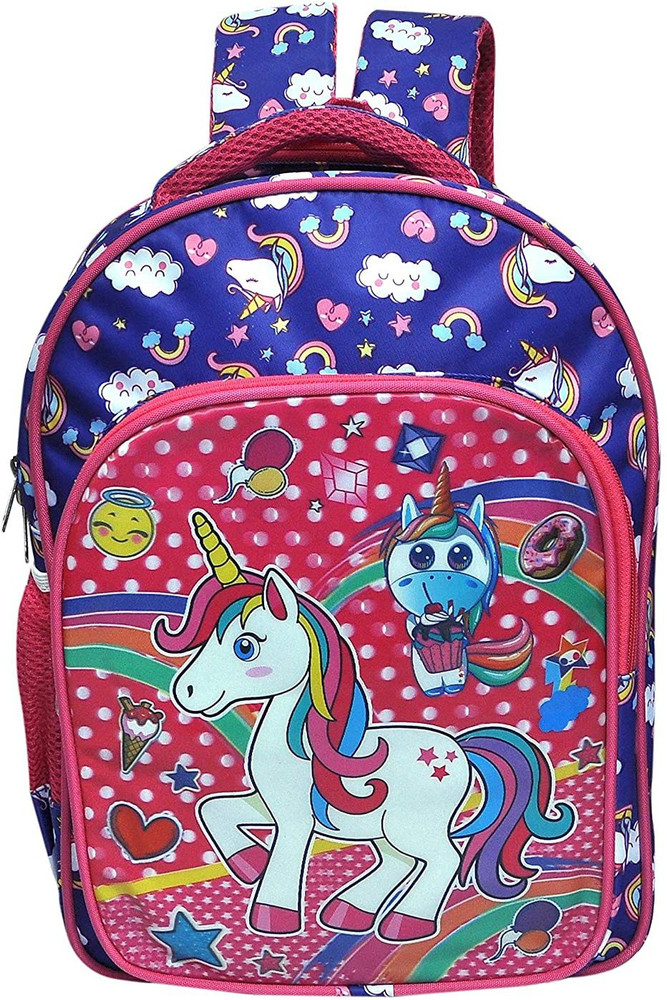 Flipkart okji enterprises 18 Inches Unicorn School Bag Combo