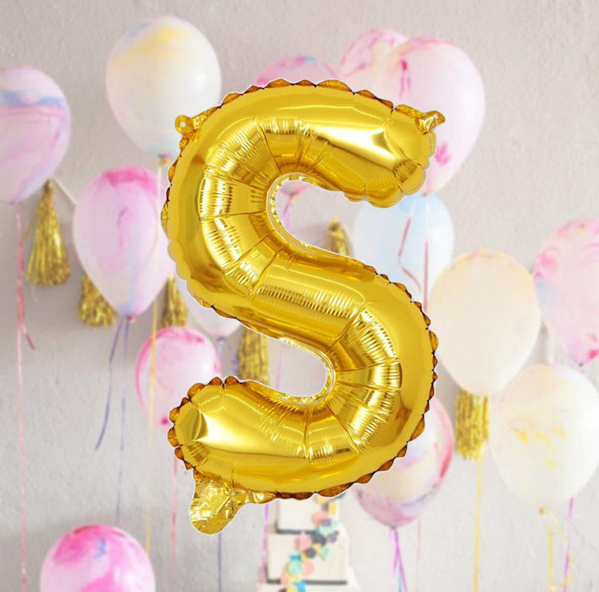 Cheap gold outlet letter balloons