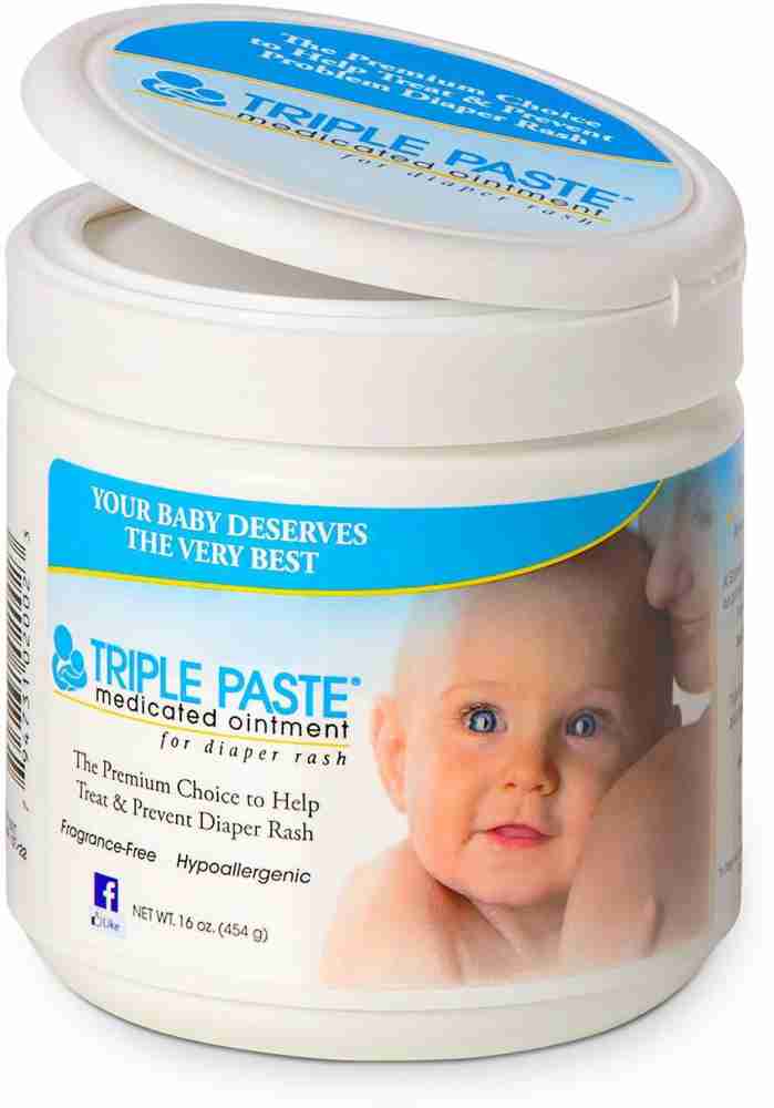 Triple Paste Hypoallergenic Medicated Diaper Rash Ointment Unscented