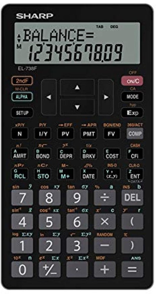 Sharp EL-738FB Financial Calculator - Financial