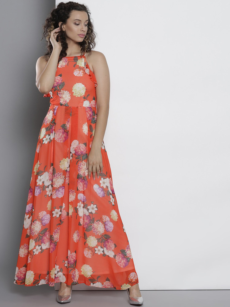 DOROTHY PERKINS Women Maxi Orange Dress Buy DOROTHY PERKINS Women Maxi Orange Dress Online at Best Prices in India Flipkart