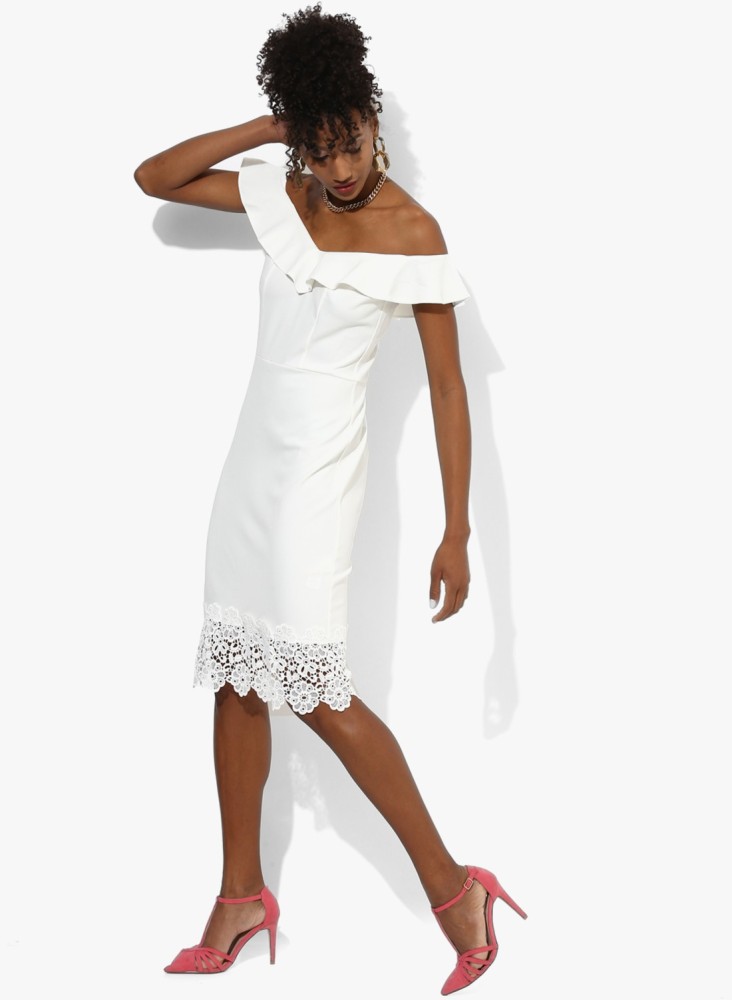 DOROTHY PERKINS Women A-line White Dress - Buy DOROTHY PERKINS Women A-line White  Dress Online at Best Prices in India | Flipkart.com