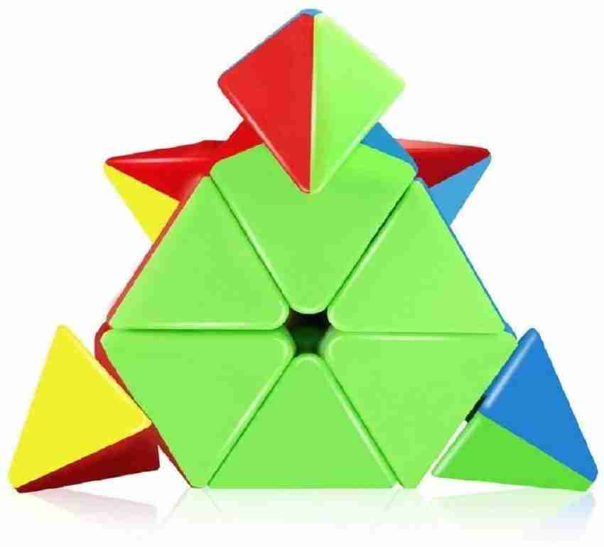 Triangle Rubik's Cube - ABS - White - Black - ApolloBox