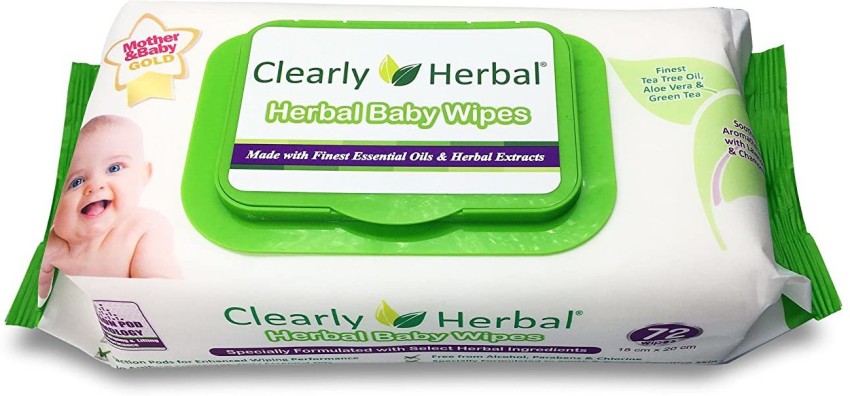 Clearly herbal hot sale baby wipes