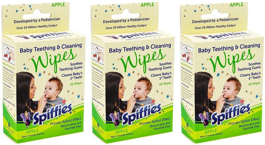 Spiffies baby tooth wipes clearance