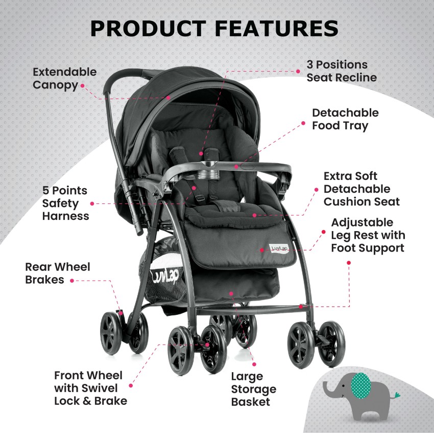 Stroller store grand black