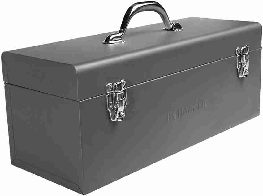 Plantex 12-inch Metal Tool Box for Tools/Tool Box for Home Use