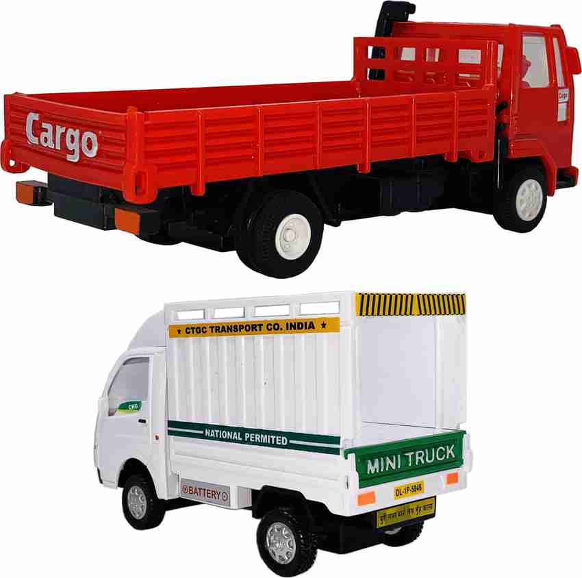 Miniature Mart Set of 2 Cargo Truck ACE Mini Cargo Truck Toys