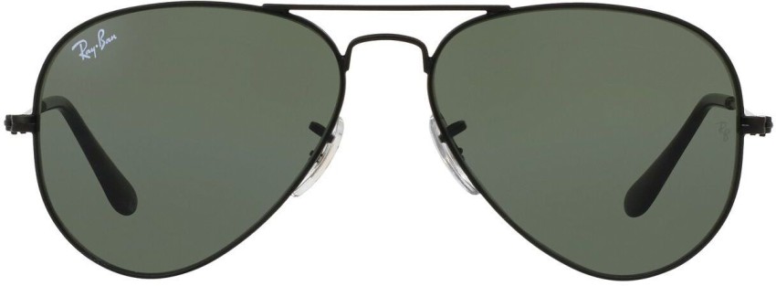 Matel Black Rayban Aviator Sunglasses, Size: Standard