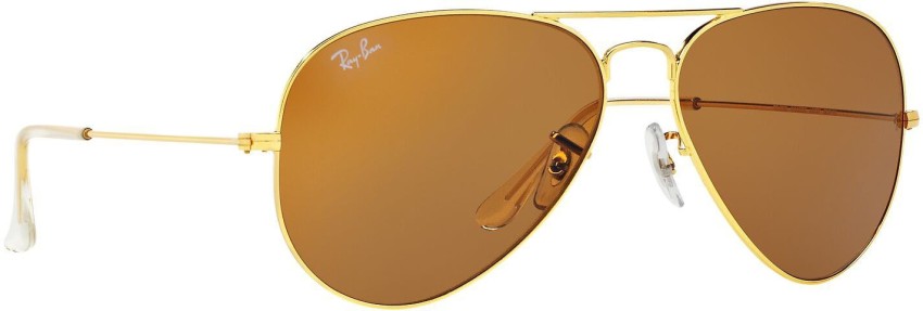 Buy Ray-Ban Aviator Sunglasses Brown For Men Online @ Best Prices in India  | Flipkart.com
