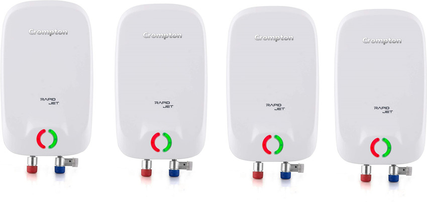Crompton 3 L Instant Water Geyser (WGIWH RAPID JET (3KW),3 LTR,5Y WARANTY  Pack of 4, White ,Grey) Price in India - Buy Crompton 3 L Instant Water  Geyser (WGIWH RAPID JET (3KW),3