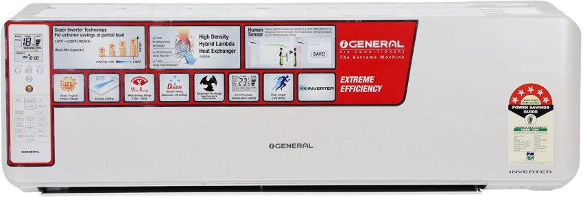 o general ac 1 ton 5 star 2021 price