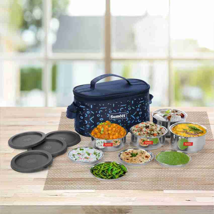 Double Wall Insulated Stainless Steel Lunch Box With Steel Lid To