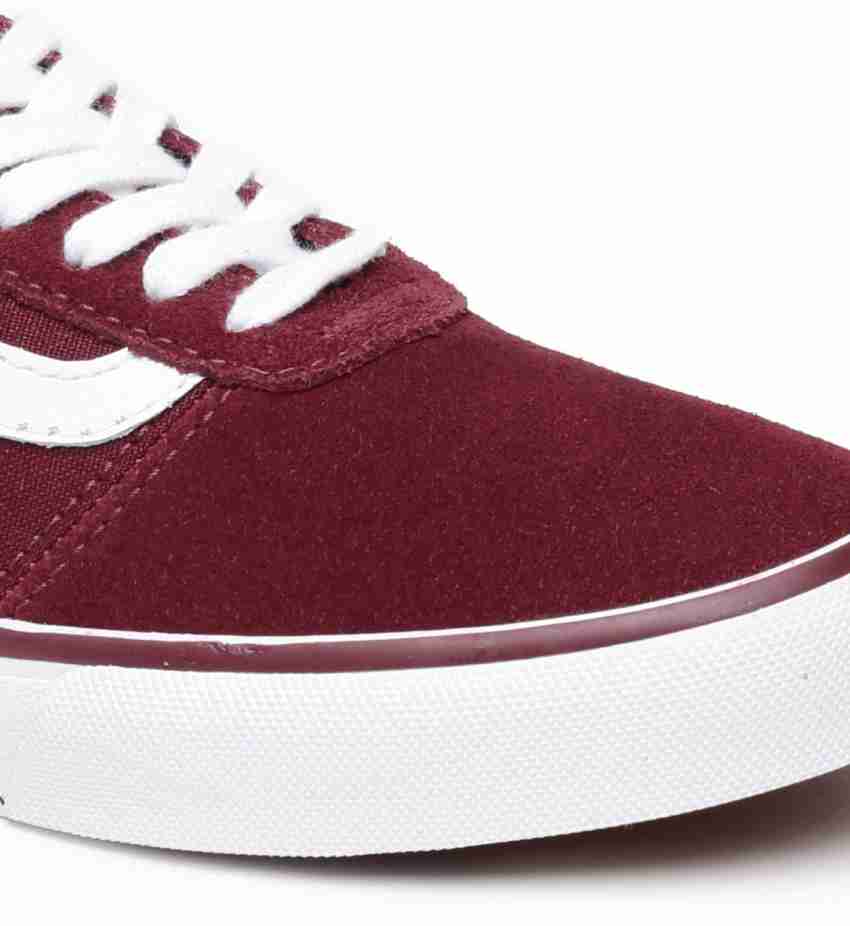 Vans for girls clearance maroon