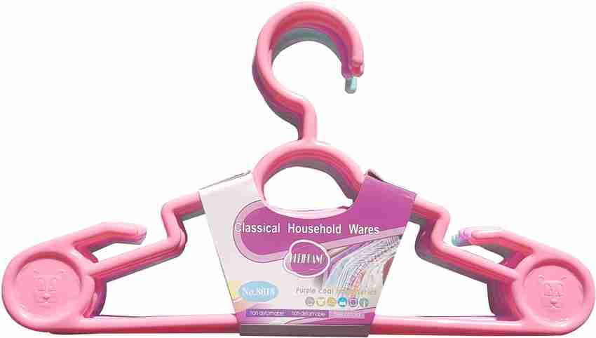 Orcoa Kids Children Baby Small Size Anti Slip Clothes Hanger Baby Pack of 12 Plastic Dress Pack of 12 Hangers For Dress