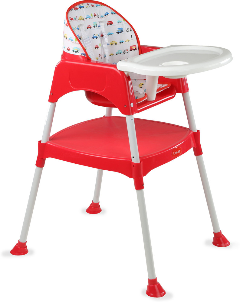 LuvLap 3 in 1 Convertible High Chair with 5 point Safety belts for