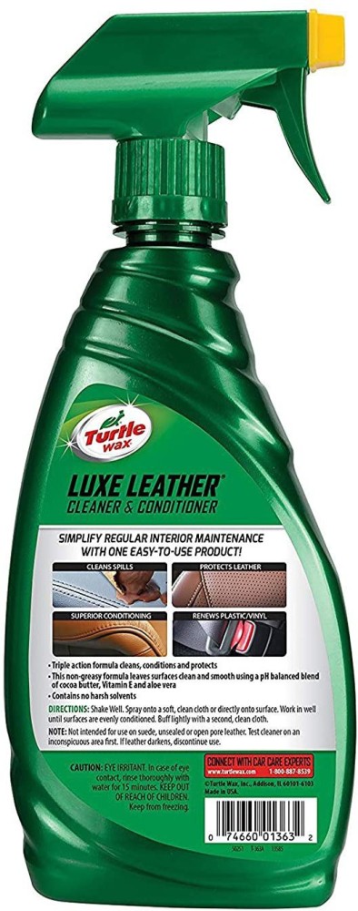 Turtle Wax Quick & Easy Cleaner & Conditioner, Luxe Leather - 16 fl oz