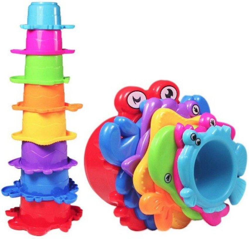 Toddler Stacking Bath Cup Toys, Baby Stackable Nesting Cups For 6+