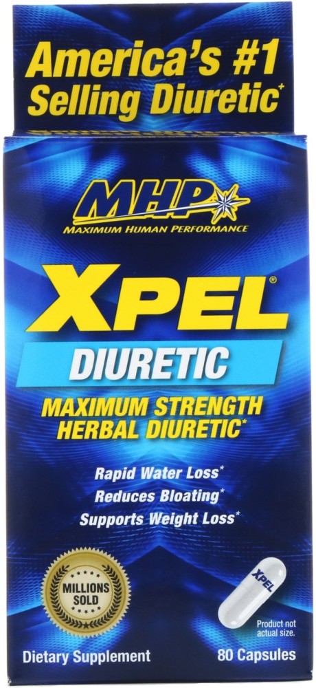 Xpel Diuretic with Maximum Strength (80 Capsules) by MHP at the