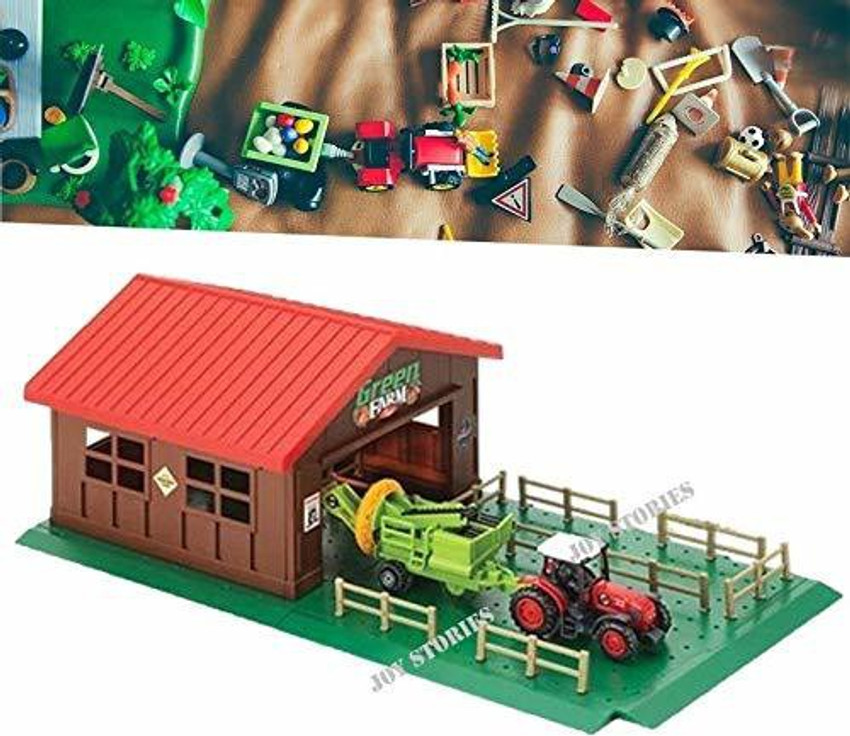 Joy Stories DIY Farm Kit Play Set for Kids Expandable Die Cast