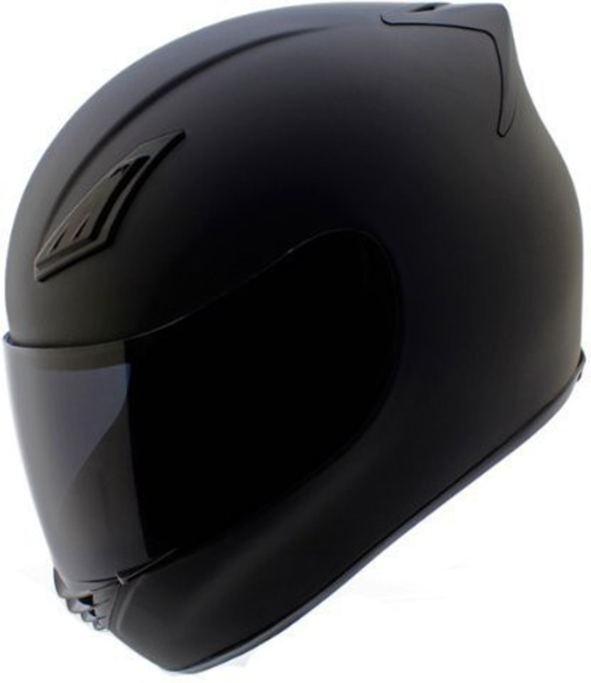 Matte black helmet bike shop