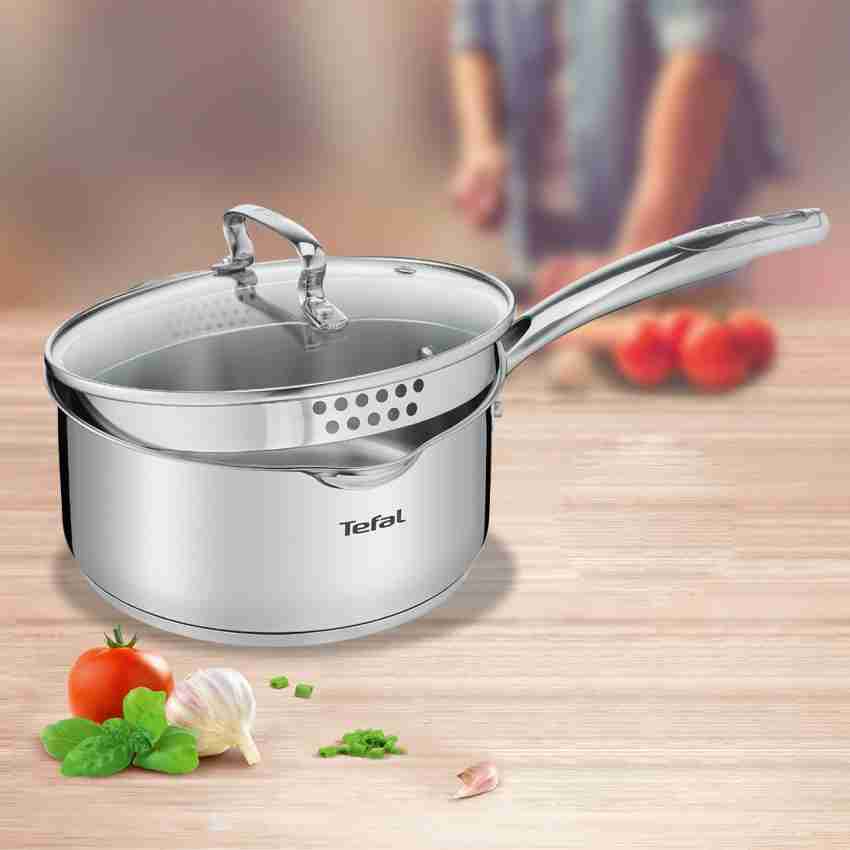 Tefal Simply Chef Sauce Pan 16 cm diameter with Lid 1.5 L capacity Price in  India - Buy Tefal Simply Chef Sauce Pan 16 cm diameter with Lid 1.5 L  capacity online at