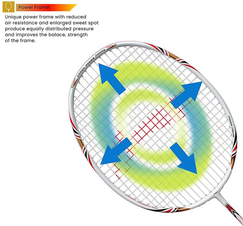 LI NING G Tek 58 II Badminton Racquet Strung S2 Grip Size