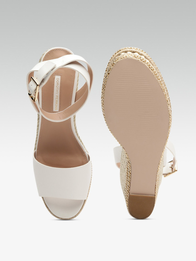 Dorothy perkins white wedges shop