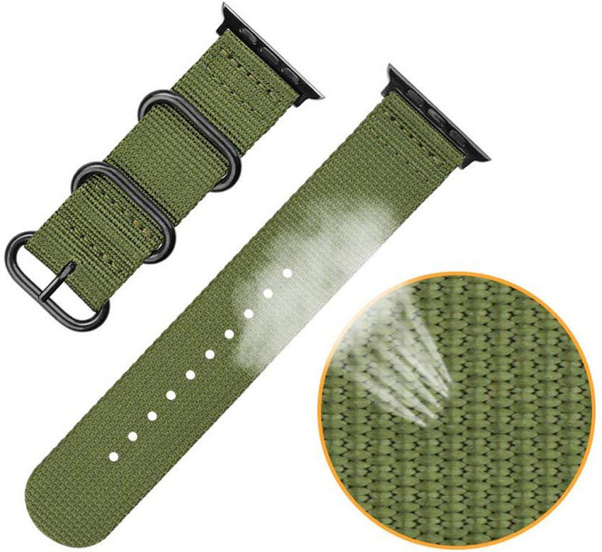 Green nylon watch best sale band
