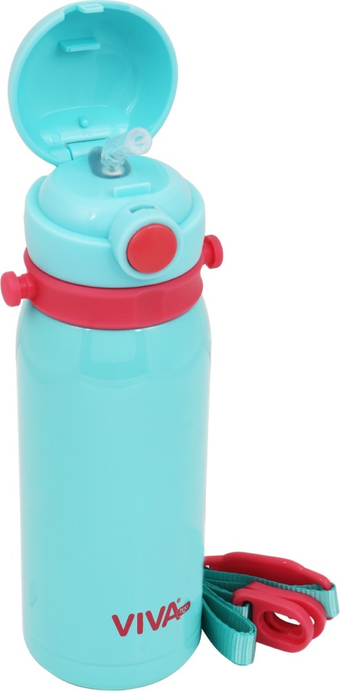 Leak And Spill Proof 450ml Plastic Kids Sipper Water Bottle With