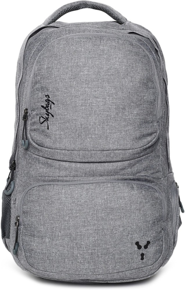 Skybags unisex sales grey solid backpack