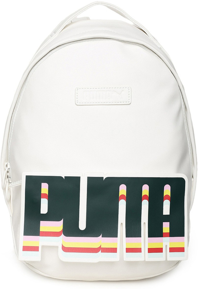 PUMA Women Graphic Backpack 23 L Laptop Backpack White