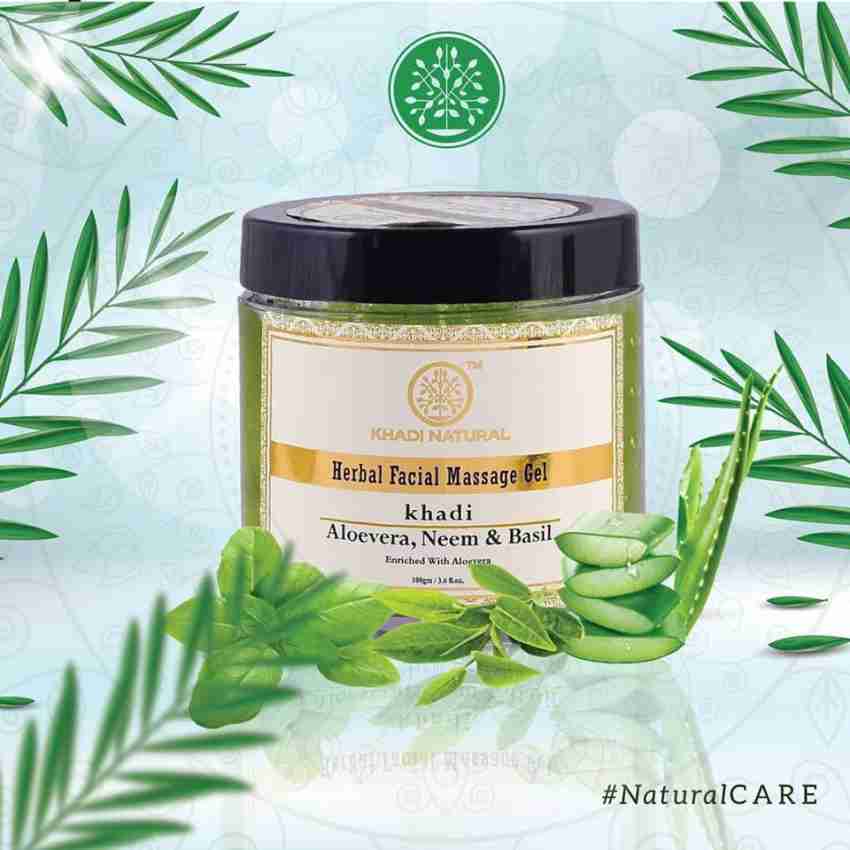 KHADI NATURAL Herbal Aloevera Neem Basil Face Massage Gel