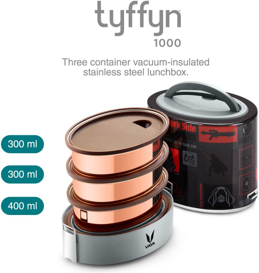  Vaya: 3 container Tyffyn Lunch Boxes