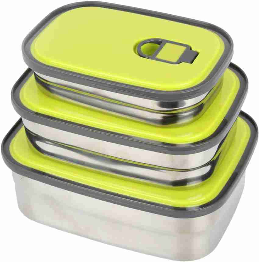 New TeDeMei Stainless Steel Kids School Lunch Box Green 2