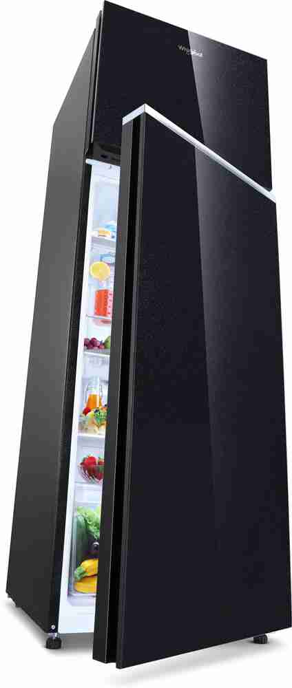 Whirlpool black store glass refrigerator