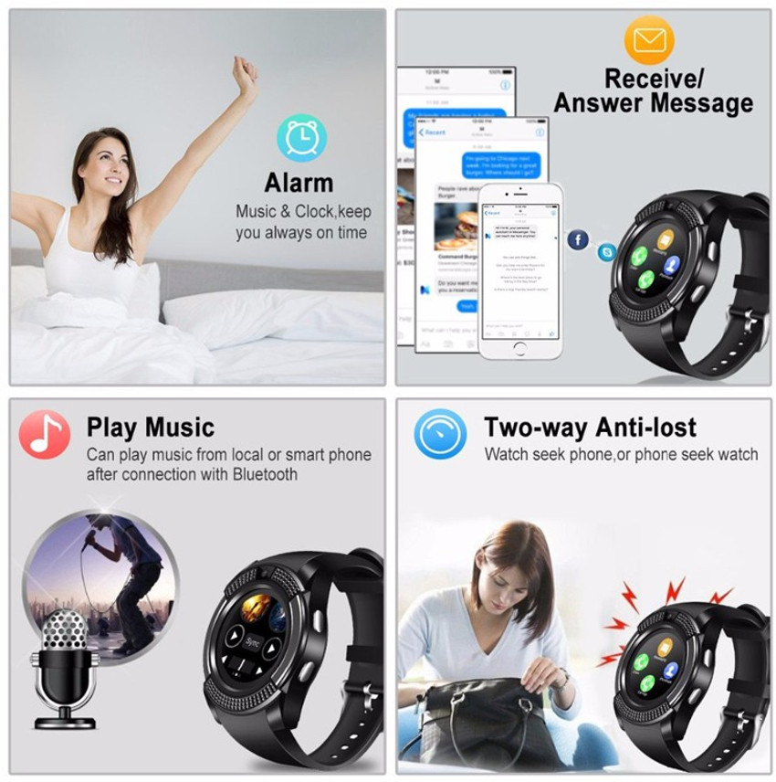 V8 smart watch outlet under 500 flipkart