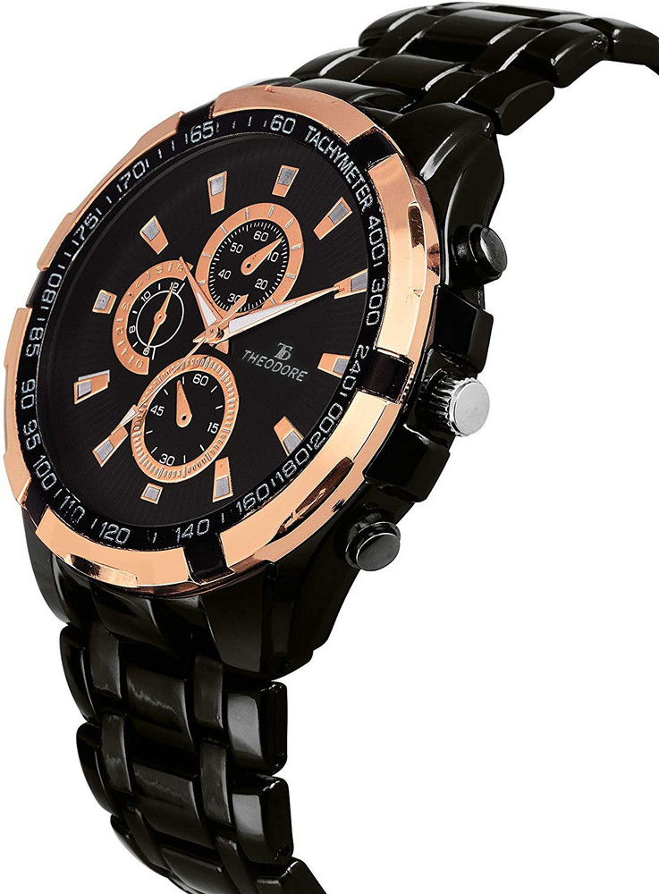THEODORE Classic Metal Chain Series Analog Watch For Couple