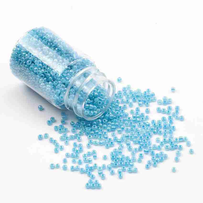 Blue Glitter Beads