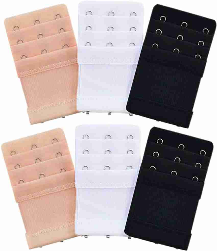 Glamoras 6 Pcs Bra 3 Hook Strap Extender With Elastic Hook Extender Price  in India - Buy Glamoras 6 Pcs Bra 3 Hook Strap Extender With Elastic Hook  Extender online at