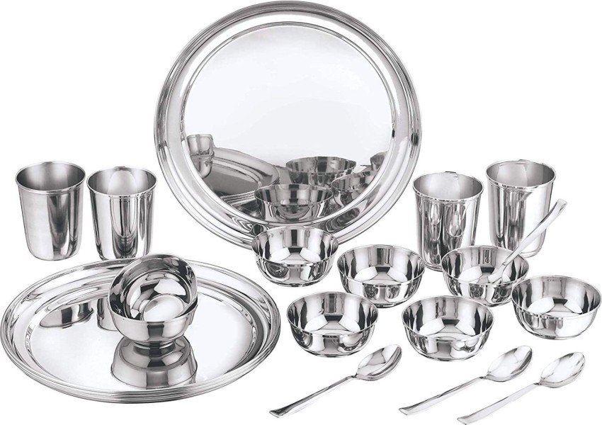 Vinod stainless steel dinner hotsell set price