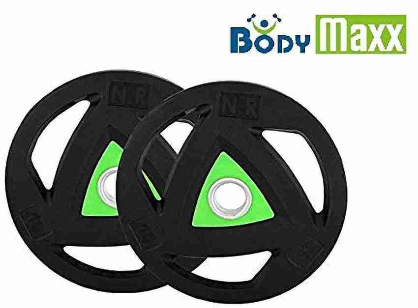 BODY MAXX 20 kg 20Kg Double Colored Rubber Coated Plates 10Kg x 2 Pcs Inner Bore 50 MM Home Gym Combo Price in India Buy BODY MAXX 20 kg 20Kg Double