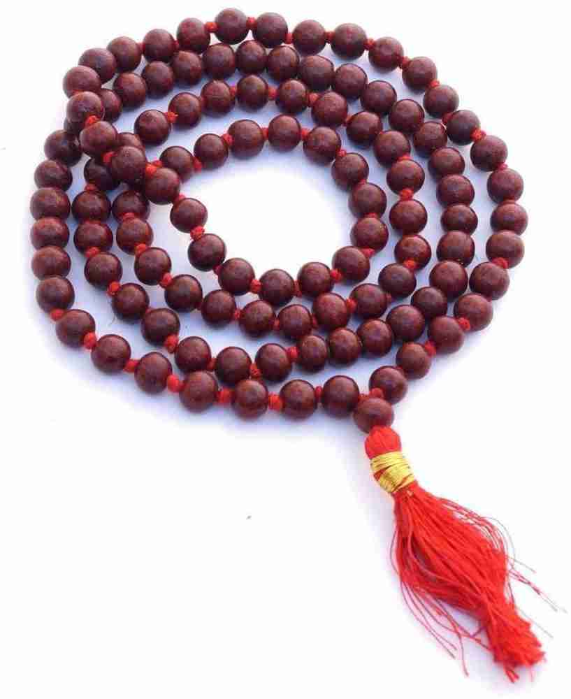 Little Leaf Red Sandalwood] Red Sandalwood Sandalwood Amber Wax 108 Buddha  Beads - Shop shan mu Bracelets - Pinkoi