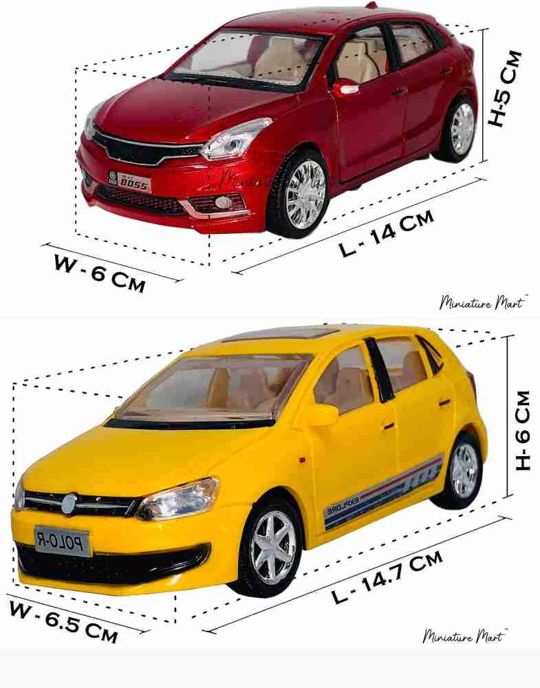 Miniature Mart Fiber Made Look Like Toy Cars Tiguan & Baleno With