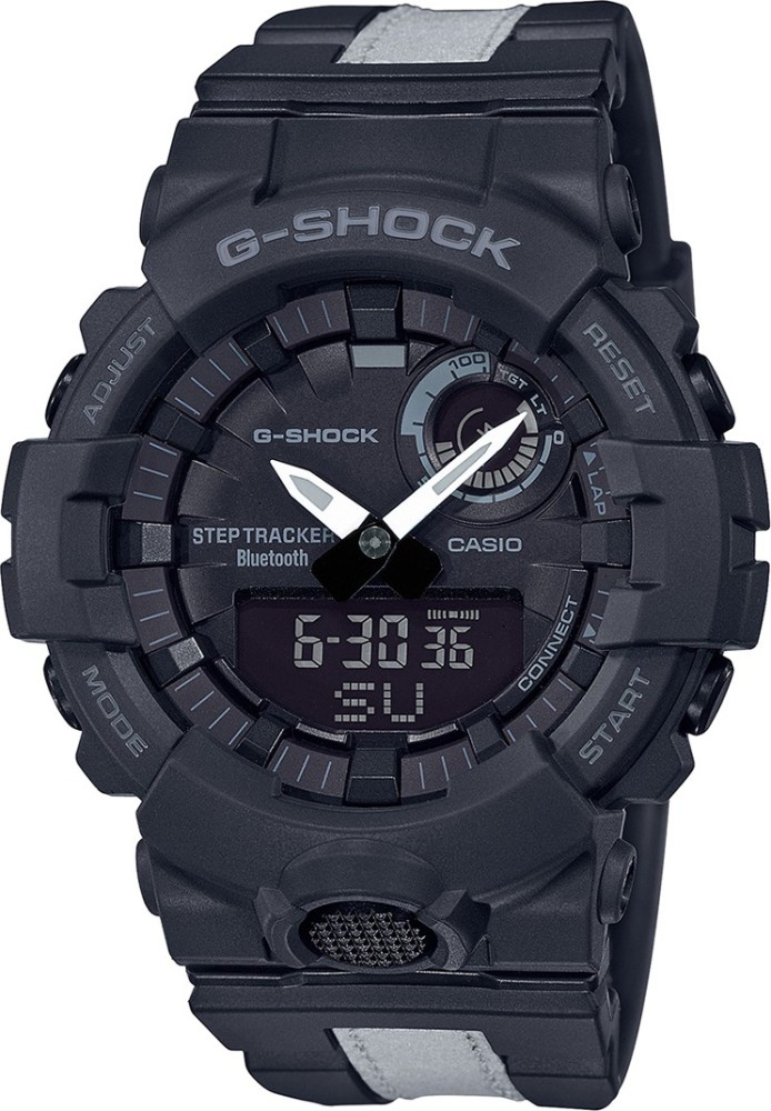 Casio digital hot sale step tracker watch