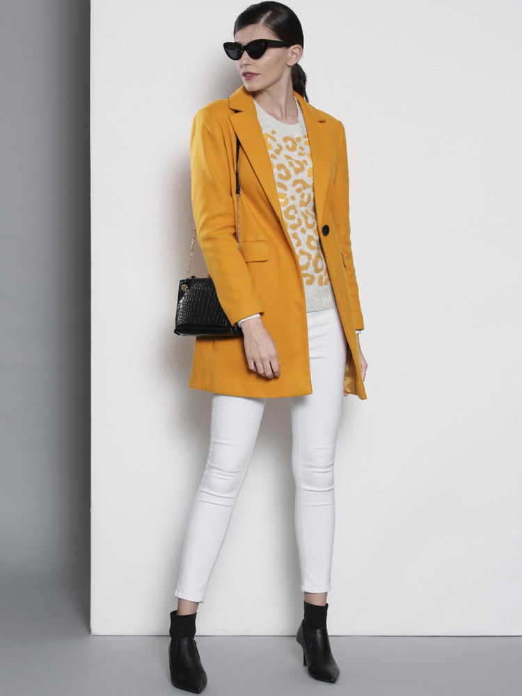 Dorothy perkins mustard coat sale