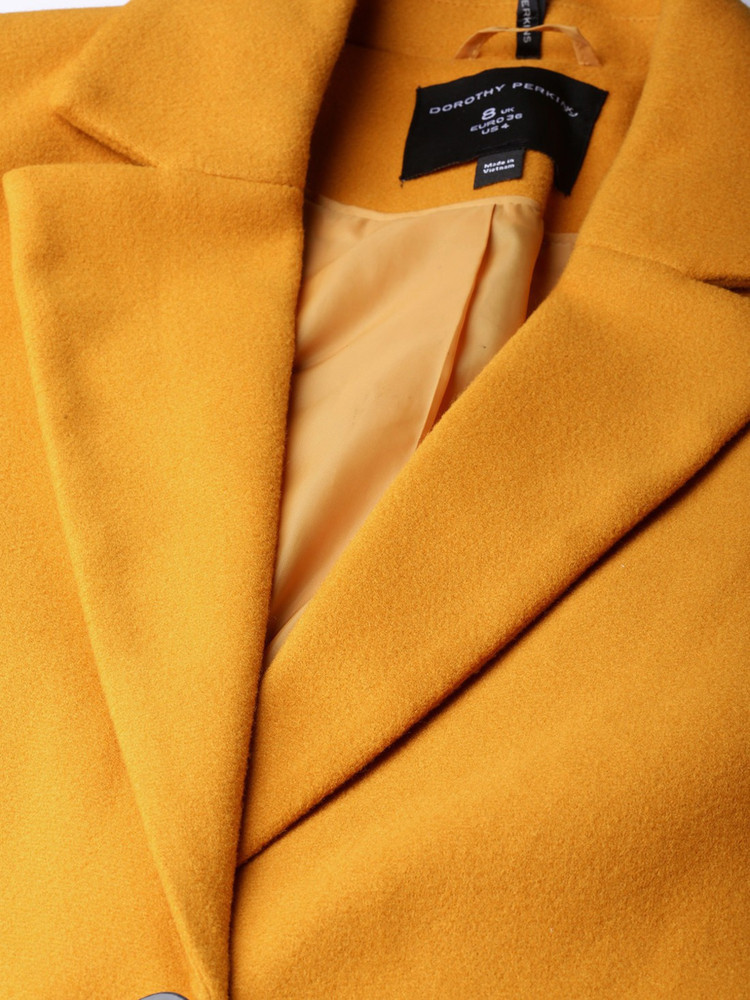 Dorothy perkins mustard coat clearance
