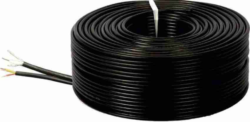 Delton PVC Insulated Single Core Flexible Copper Wire 0.5 sq/mm Black 90 m  Wire Price in India - Buy Delton PVC Insulated Single Core Flexible Copper  Wire 0.5 sq/mm Black 90 m