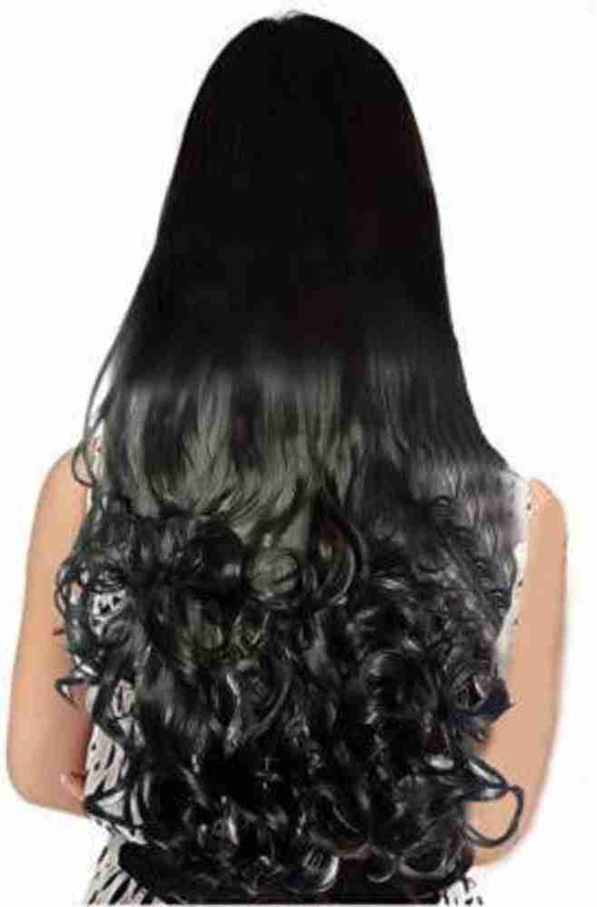 D DIVINE Natural Feel Soft Synthetic Black Wavy Hair Extension